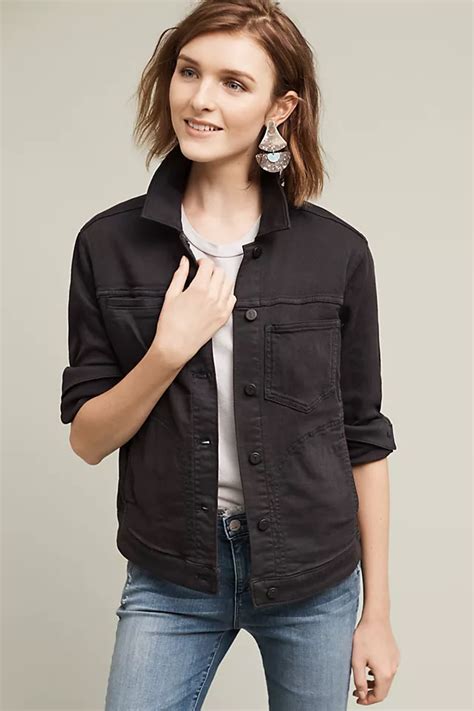 Shop Women's Pilcro Blue Size L Jean Jackets at a discounted price at Poshmark. Description: Pilcro Denim Trucker Jacket from Anthropologie. Frayed hem and cuffs for distressed look with cropped fit and diagonal seams. Like new condition.. Sold by kidsleepy. Fast delivery, full service customer support.